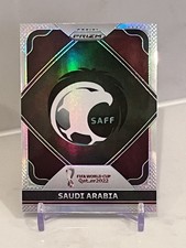 SAUDI ARABIA CREST BADGE FIFA WORLD CUP QATAR 2022 PANINI PRIZM SILVER #22
