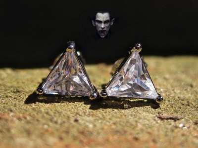 Vampire Super Power Earrings 925 sterling crystal
