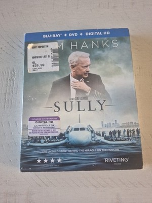 Sully Blu ray + DVD (2016)   Tom Hanks   Slipcover Combo Pack 