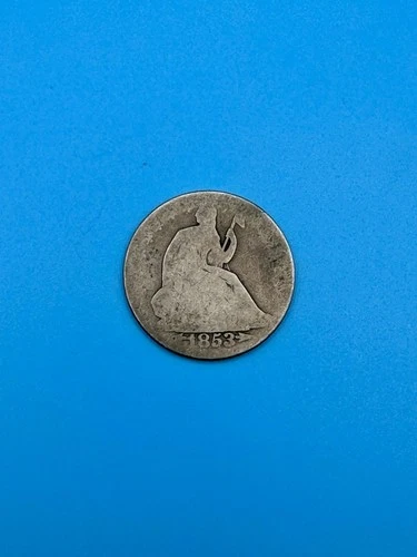 1853 O  Seated Liberty Half Dollar  w/ Arrows & Rays - * 90% Silver * -  (P4861)