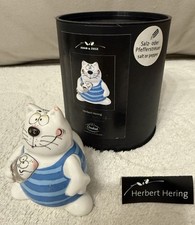 Goebel Salz- und Pfefferstreuer Adam & Ziege Porzellan, Kater „Herbert Hering“