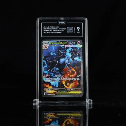 New ListingMega Charizard x EX 125/094 Phantasmal Flames SIR TAG 9
