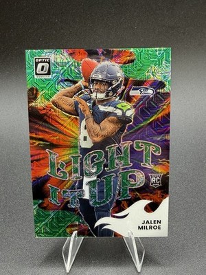 2025 Panini  Optic Jalen Milroe DRAGON SCALE Light It Up /24 Seattle Seahawks
