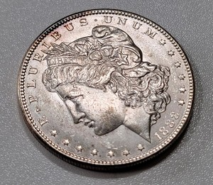 1888 Morgan Silver Dollar $1, Uncirculated, glossy and sharp