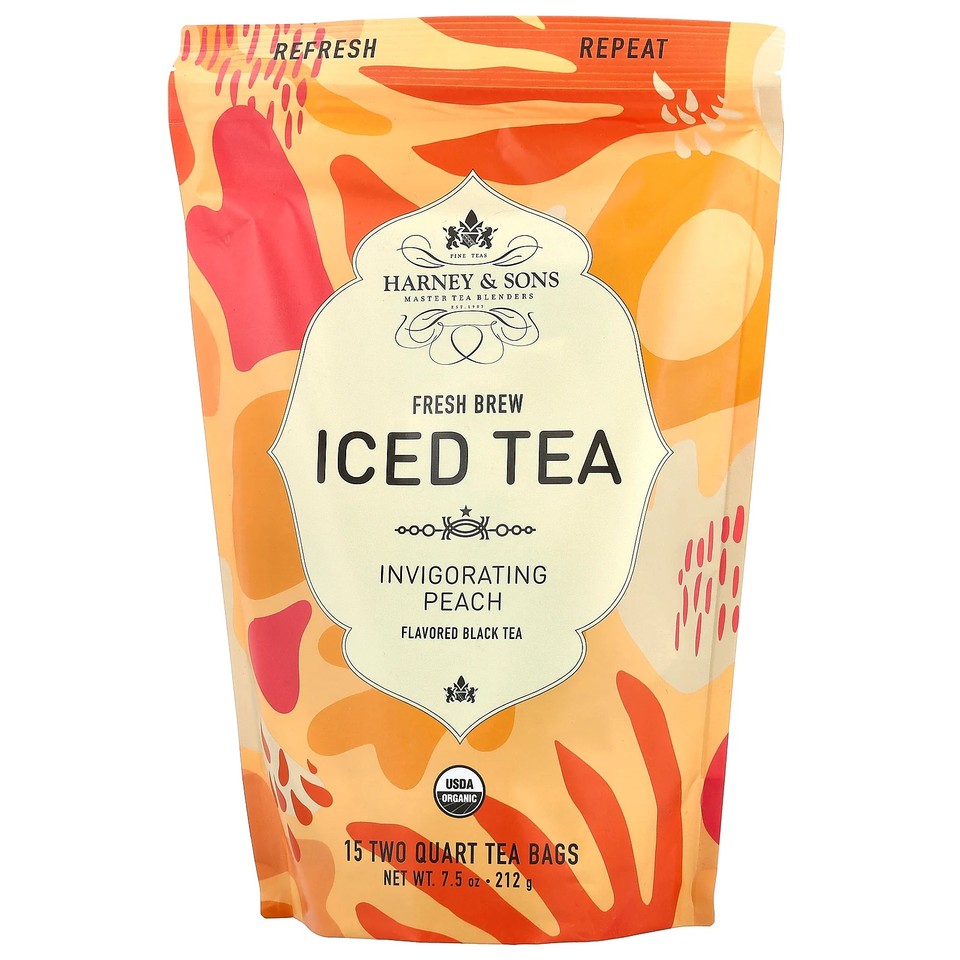 Fresh Brew Iced Tea, Invigorating Peach, 15 Two Quart Tea Bags, 7.5 oz (212 g)