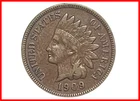 1909 Indian Head Cent / Penny - Nice XF Coin with Full Liberty - (Final Year)