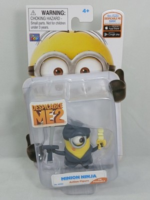 Despicable Me 2 MINION NINJA Mini Poseable Action Figure Thinkway 2013 NEW