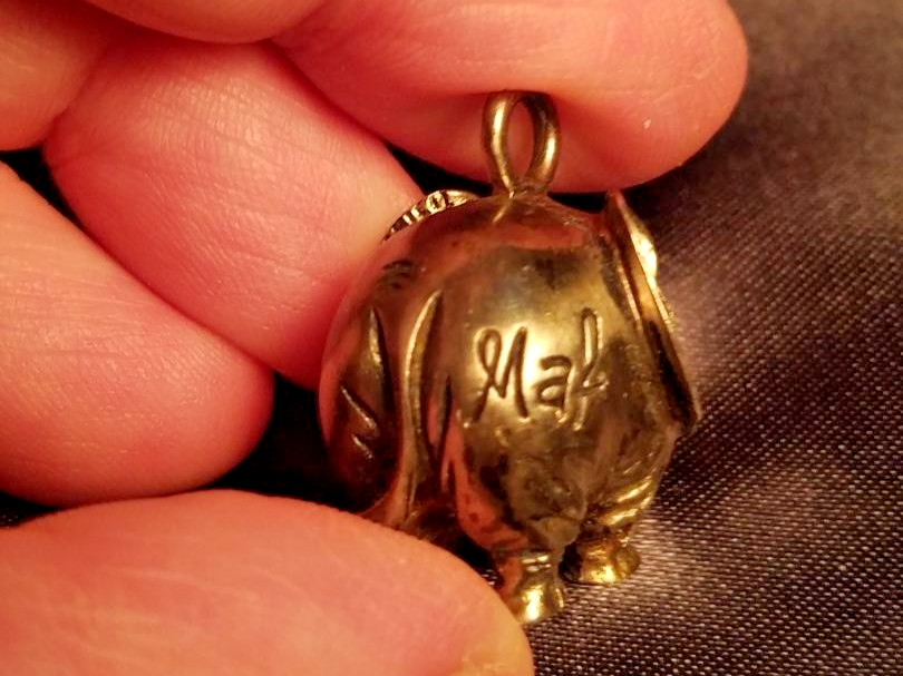 Michael Friedman Solid Silver Elephant Pendant/Ch… - image 3