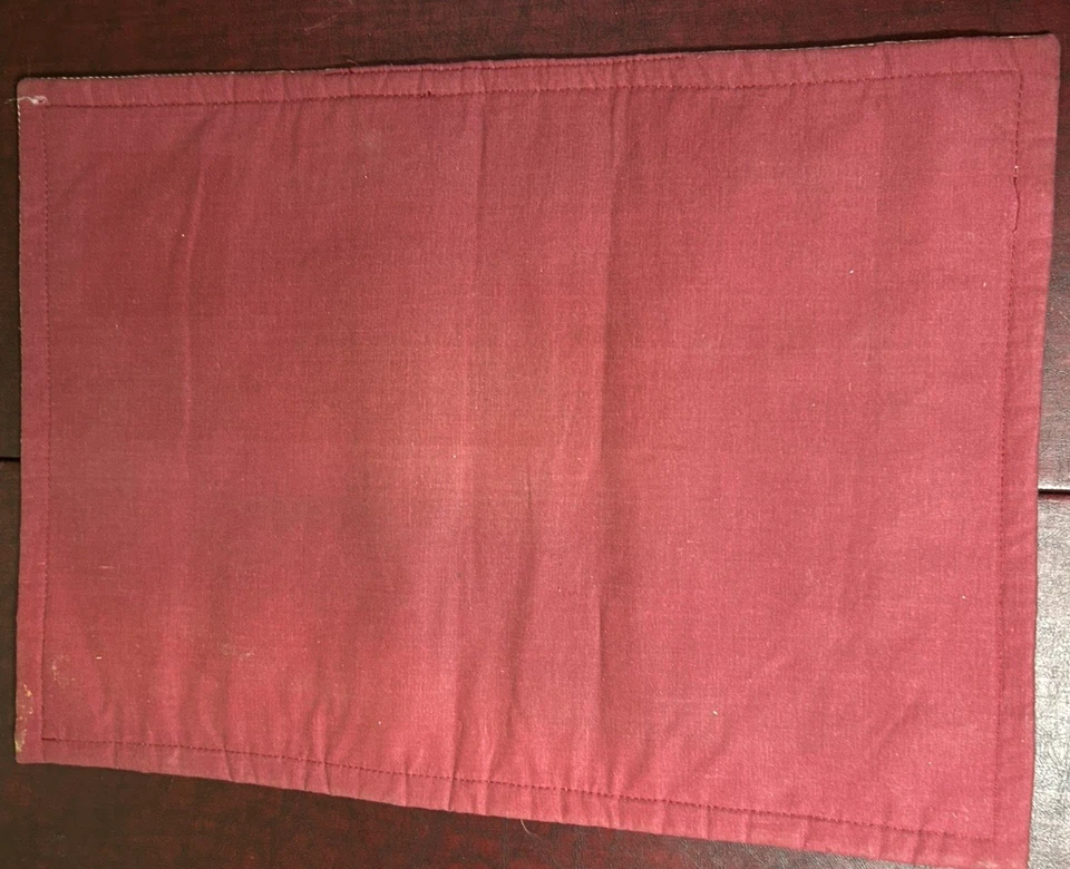 Rustic Lot 2 Wood Wooden Patriotic Flag Red White Blue Bowls, 24 Stars Placemat - Image 4 of 4