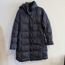 Patagonia Down With It Black Hooded Puffer Parka XL