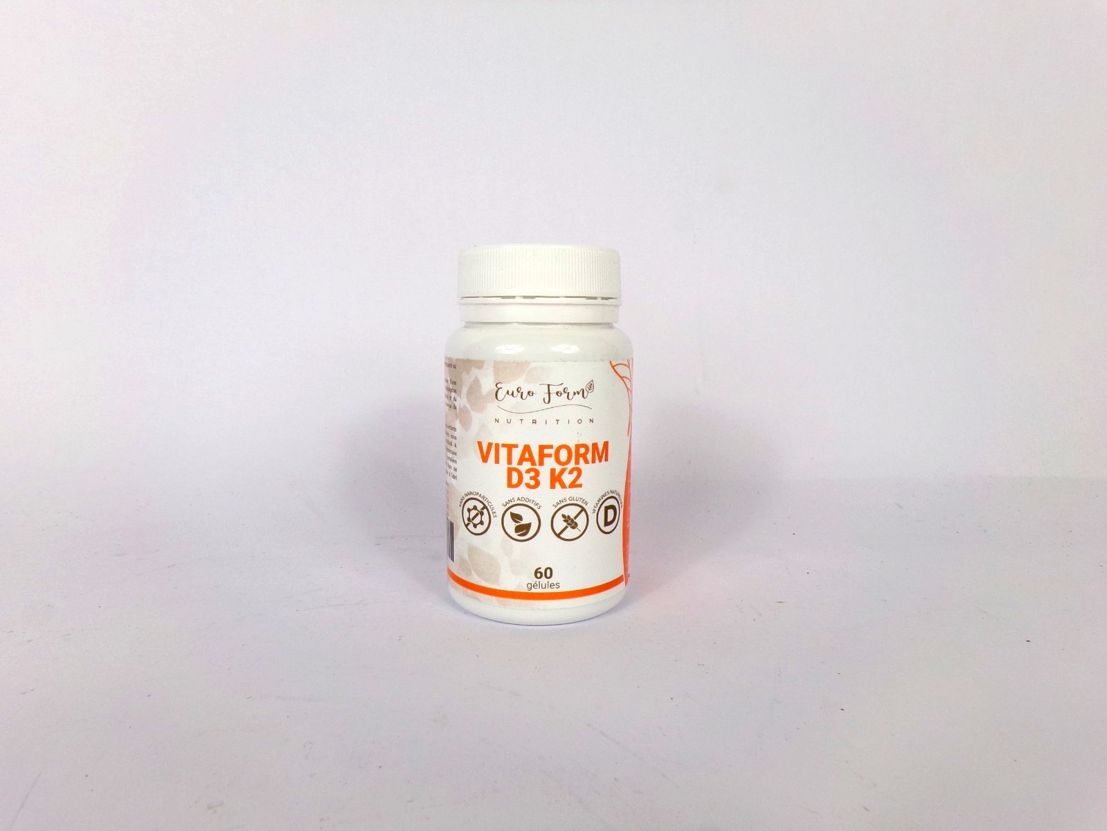 Euro Form Vitaform D3 K2 vitalité pour affronter l'hiver 60 gélules
