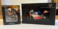 MINICHAMPS Valentino Rossi figurine and Aprilia 125cc GP 1997 1:12 collection.