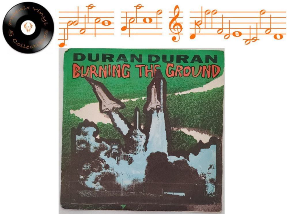 Duran Duran Burning The Ground 7” Single A1U B1U Pressing - NM