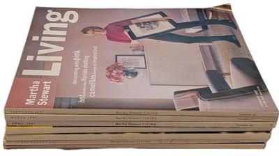 Vintage Martha Stewart Living Magazines 1997 Lot of 7 Issues 46-52 