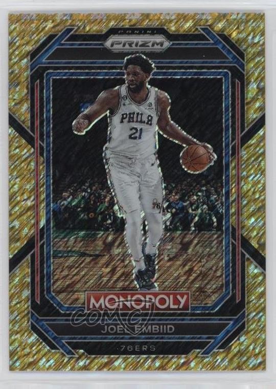 2022-23 Panini Prizm Monopoly Gold Money Shimmer 262/500 Joel Embiid #67 1bi0