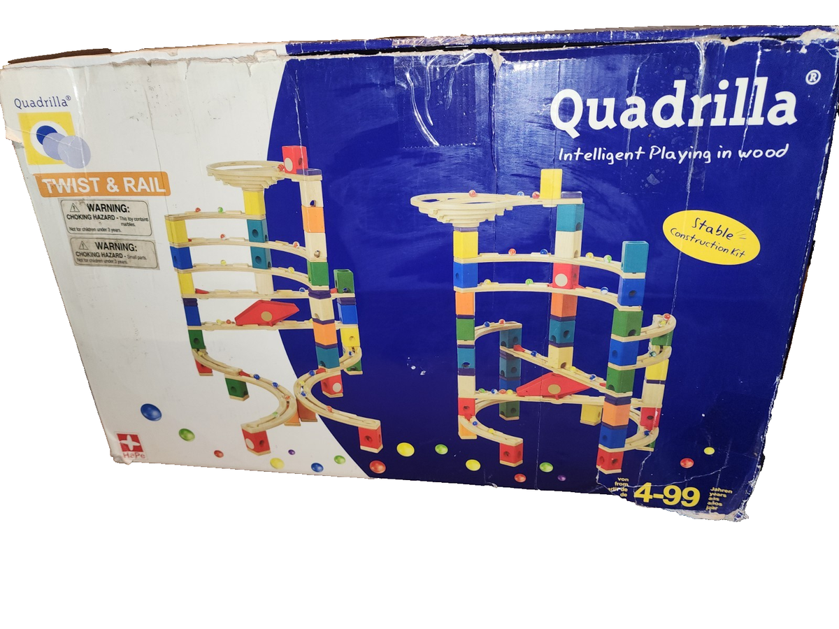 Hape Quadrilla Wooden Twist & Rail Construction Kit STEM Build