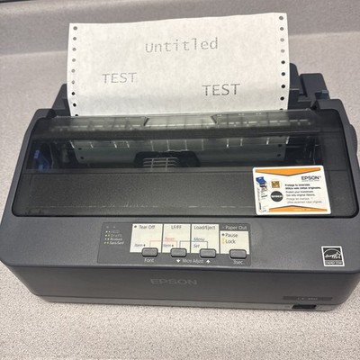 Epson LX-350 9 Pin Dot Matrix Printer Very Good Condition Tested And Working!!!