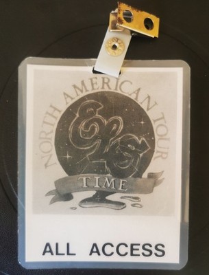 E.L.O. Time North American TOUR MANAGER Brian Jones ALL ACCESS LAMINATE PASS ELO