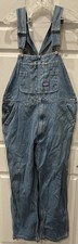 Vintage 1980s Big Smith Light-Wash Blue Jean Overalls - Men  s 38x29