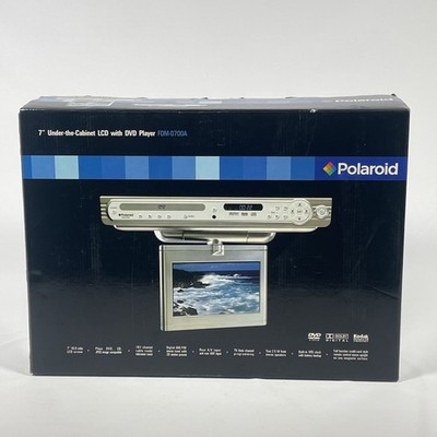 Polaroid FDM-0700A 7'' Under The Cabinet LCD W/ DVD Player New