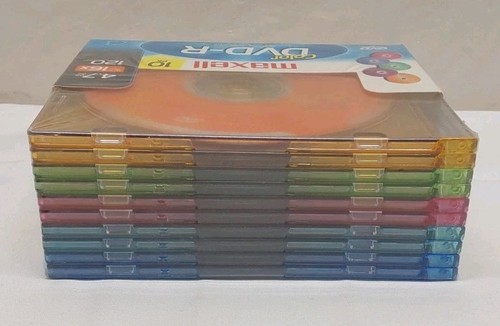 Maxell Color Dvd-R 10-pak 4,7 Gb 120 min. Puste płyty multimedialne DVD-R. Nowy. - Zdjęcie 3 z 6