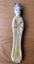 Chinese Liuli Glass Tomb Maid Figure Possibly 19th Century Rare