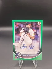 2025 Topps Bowman Green Auto #PRV-SS Spencer Strider 89/99