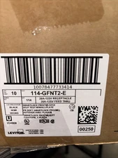 10 Pack Leviton GFNT2-E Self-Test Black 20A GFCI Receptacle W/ Cover Plate New