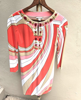 Muse exclusively for Boston Proper graphic  print dress 8 NWOT