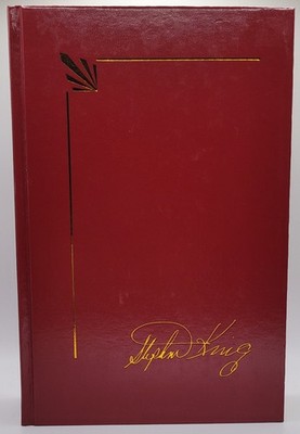 VG+ ~ Needful Things by Stephen King Library Red Faux Leather Hardcover