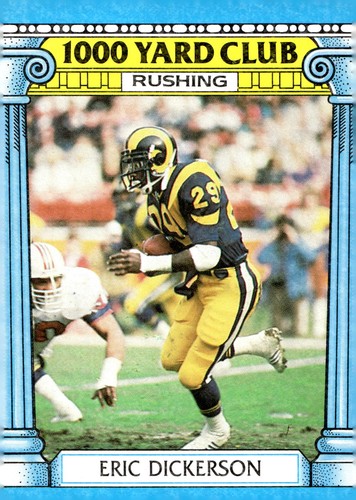 Eric Dickerson #1 1987 Topps 1000 Yard Club card