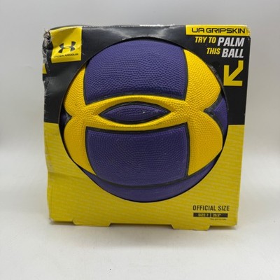 Under Armour Basketball UA Gripskin Official Size 7 Purple Yellow New Box