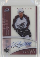 2007-08 Upper Deck Trilogy Ice Scripts Wojtek Wolski #IS-WW Auto 1e15