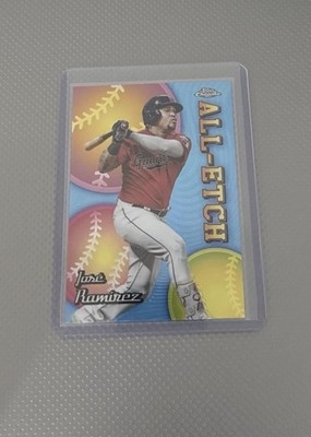 Topps 2024 Chrome All-Etch Jose Ramirez Cleveland Guardians CAE-17 Baseball