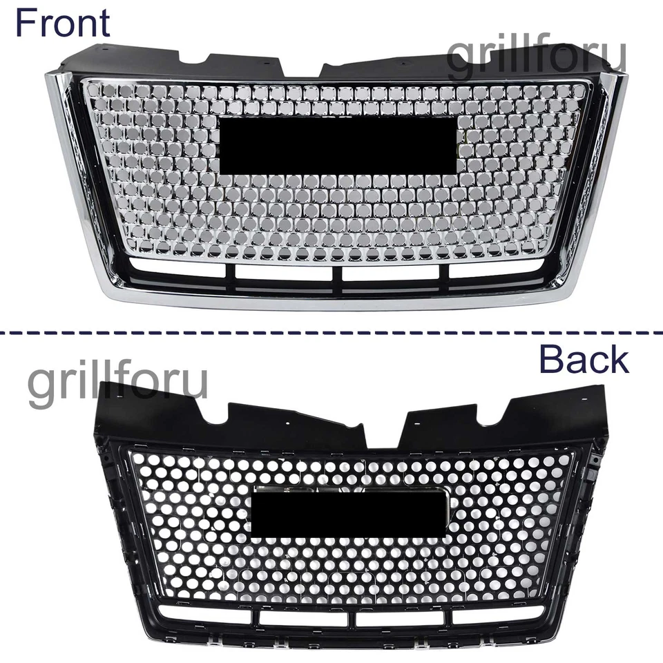 Parachoques delantero parrilla cromo panal para GMC Terrain Denali 2010-2015 nuevo Foto 4 de 4
