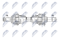 Nty Antriebswelle NPW-BM-224 FüR Bmw 7Er F01 F02 F03 F04 760 Activehybrid Alpina
