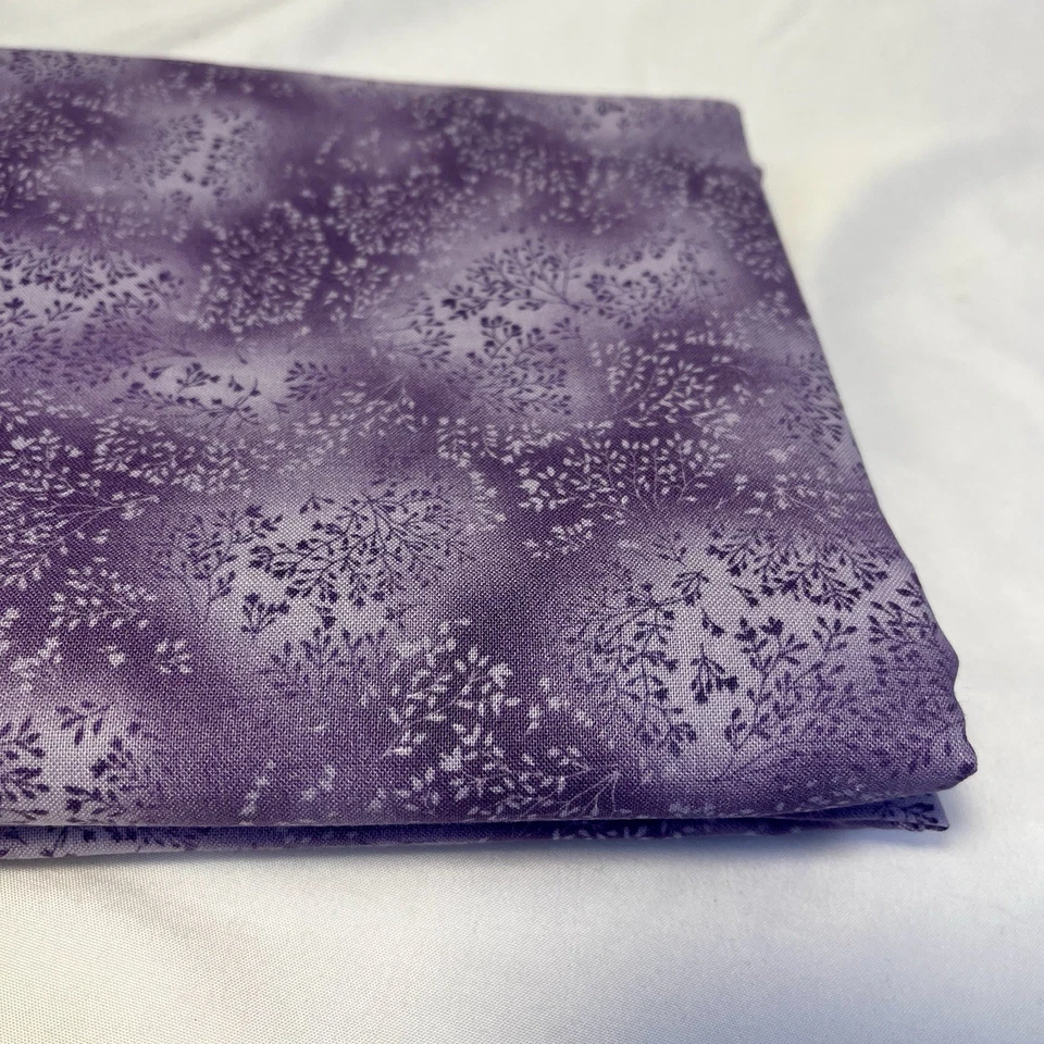 "Colcha de algodón de lavanda floral de 38"" de ancho púrpura tela Robert Kaufman de 3 yardas" Foto 3 de 4