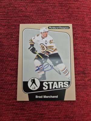 24-25 Parkhurst Champions Hockey Brad Marchand On Card Auto Boston Bruins