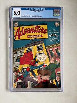 ADVENTURE COMICS #141 1949 CGC 6.0 Golden Age HTF Gem! DC Comics Nice ...