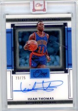 2020-21 Panini One And One First-Team Signatures Purple #FTS-IST Isiah Thomas 