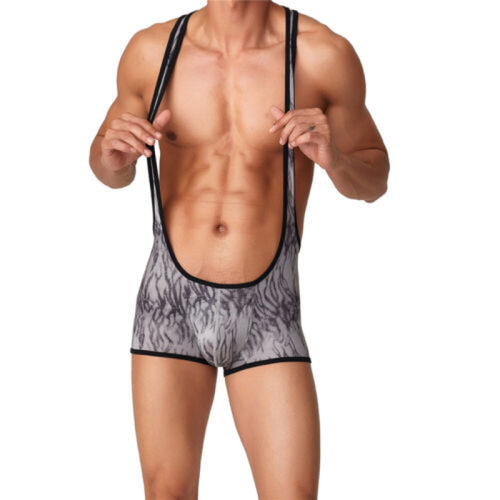 Boxer uomo sexy jockstrap body intimo wrestling singolo body abbigliamento sportivo - Foto 2 di 13