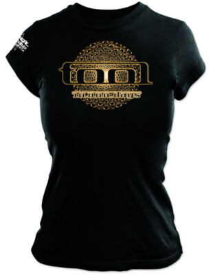 Tool Eye Geo Glow schwarzes Damen tailliertes T-Shirt OFFICIAL