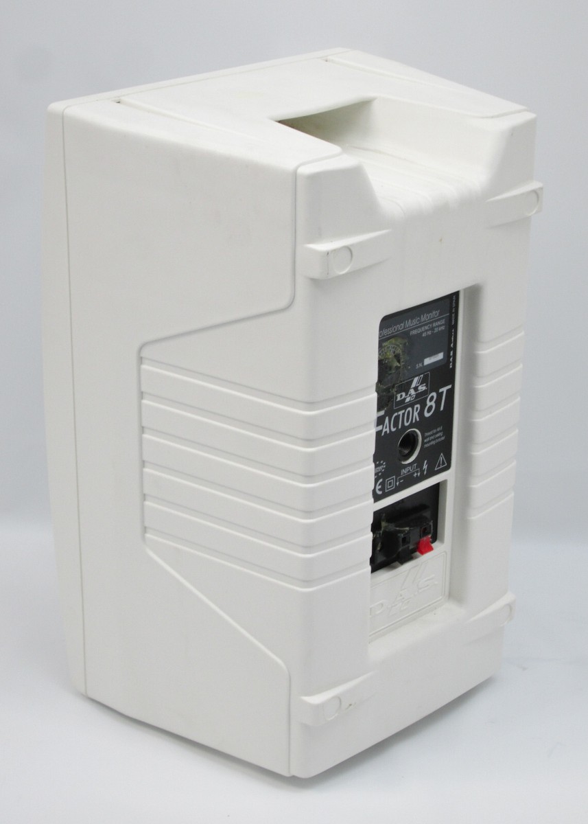 DAS Factor 8T W 2-Way Loudspeaker Pro Monitor Speaker WHITE Single