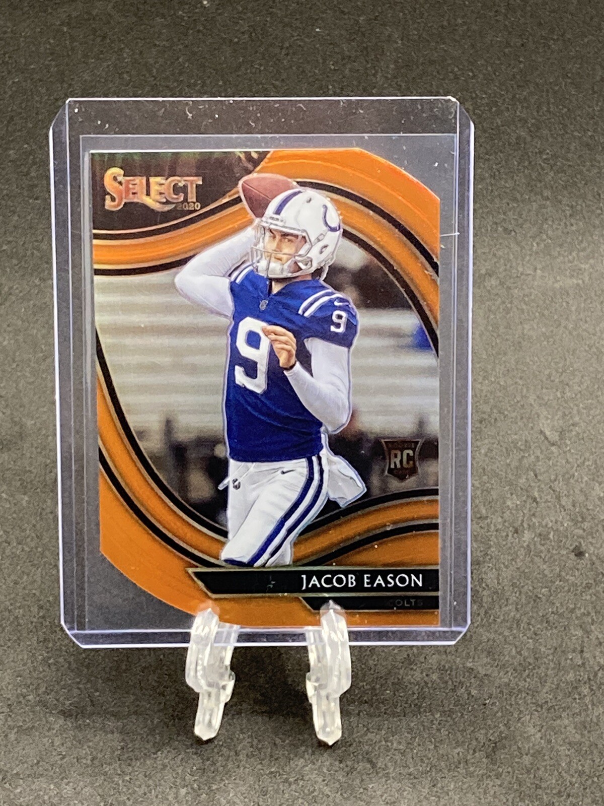 2020 Select Jacob Eason Field Level ORANGE Prizm Die Cut Rookie Colts RC QB