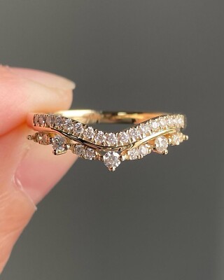 Round Cut Simulated CZ Half Eternity 925 Sterling Silver Anniversary Gift Band