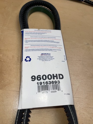 ACDELCO,INDUSTRIAL COGGED HEAVY DUTY,V-BELT,1/2” x 60-13/32”;P/N 9600HD. - Picture 3 of 4