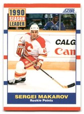 Sergei Makarov 1990 Score American HOCKEY #350 Calgary Flames