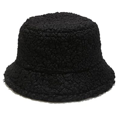 Winter Warm Plush Fuzzy Bucket Hat Faux Fur Shearling  display picture 2