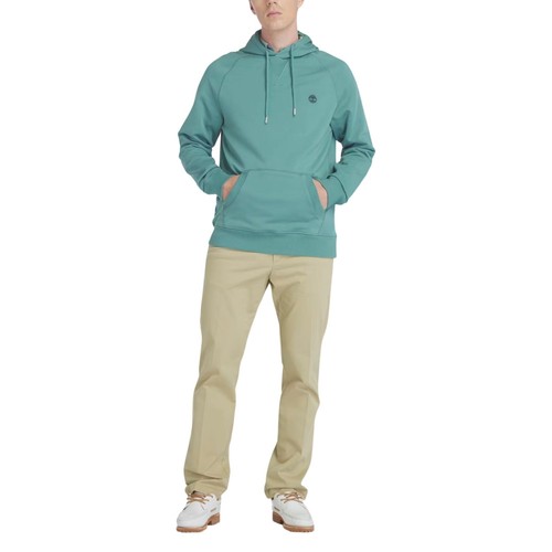 Timberland Felpa da Uomo con Cappuccio Loopback Verde Taglia XXL Codice TB0A5... - Imagen 4 de 5