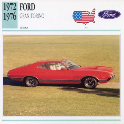 1972-1976 Ford Gran Torino Oldtimer Foto / Information Maxikarte